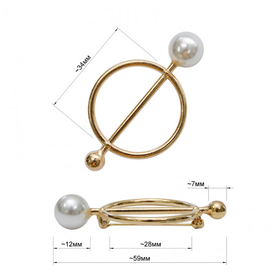 Брошь на булавке 62283БР